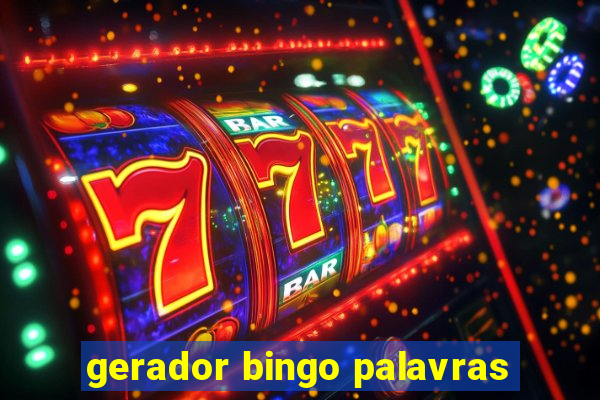 gerador bingo palavras